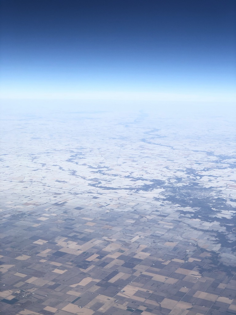Aerial view of midwest